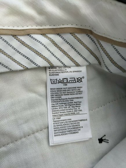 NWT Banana Republic Fulton Skinny Fit Rapid Movement Chino Charcoal 35W 36L - Picture 4 of 11